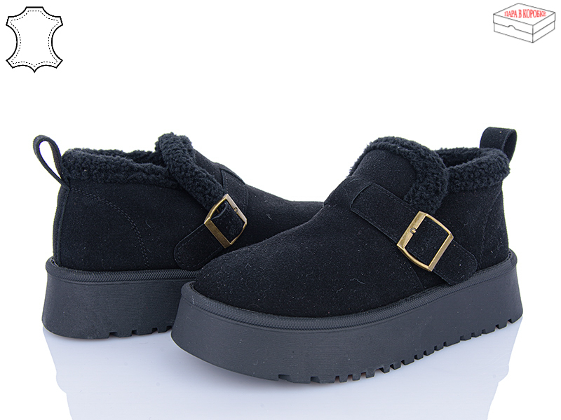 Ботинки Ailaifa (36-41) M051 black (зима)