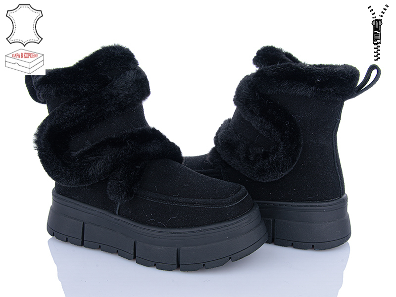 Ботинки Ailaifa (36-41) M069 black (зима)