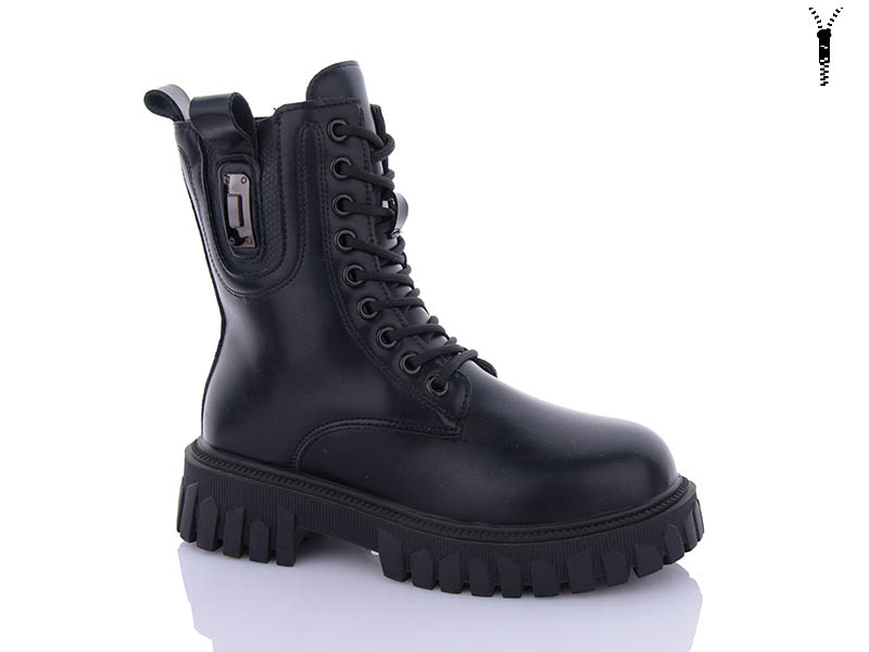 Ботинки ABA (36-41) 5223 black (зима)