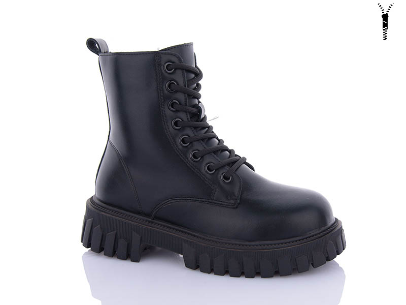 Ботинки ABA (36-41) 5235 black (зима)