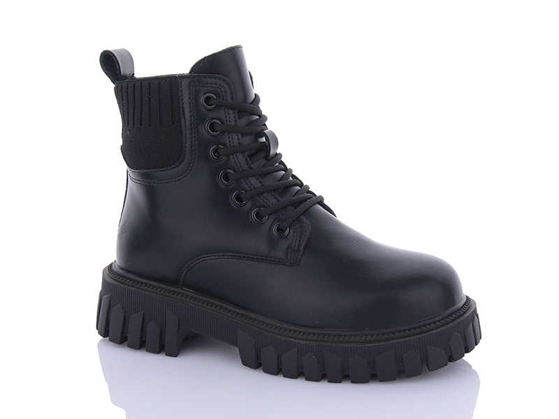 Ботинки ABA (36-41) 5236 black (зима)