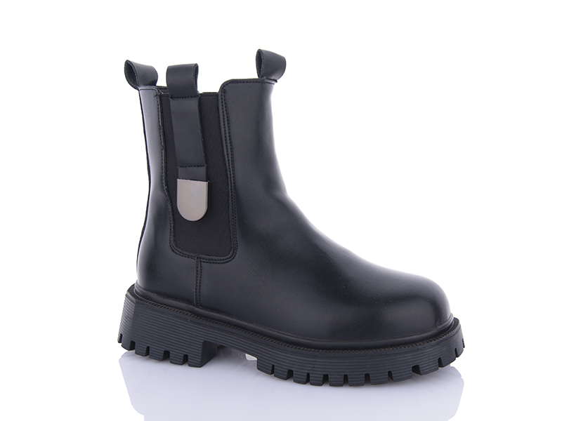 Ботинки ABA (36-41) 5271 black (зима)