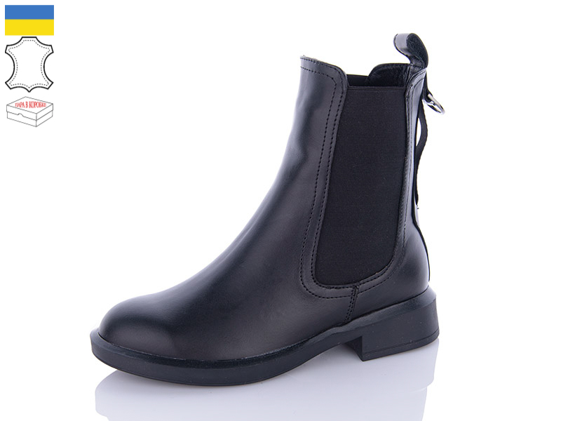 Ботинки QQ Shoes (36-41) 116 чорний (зима)