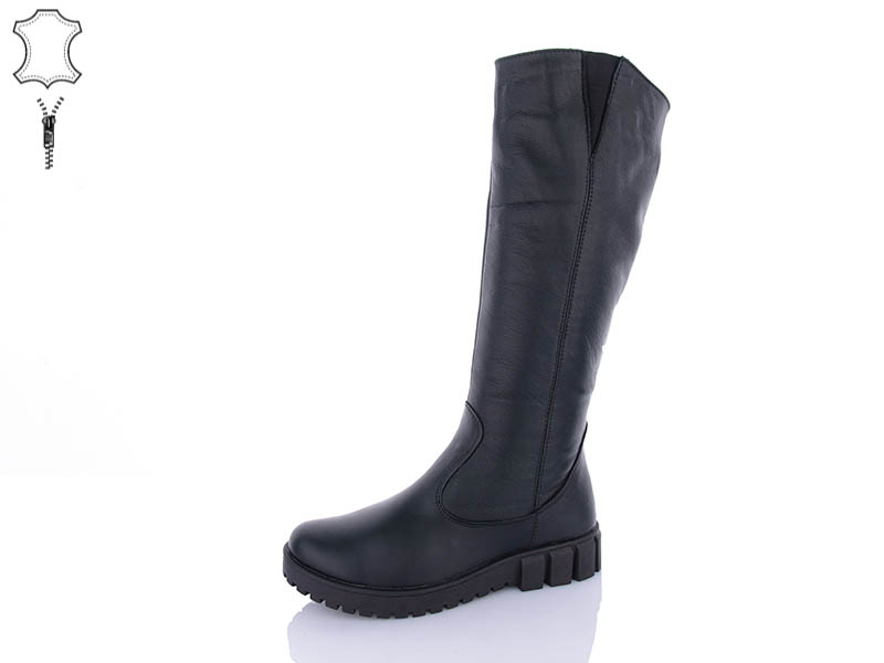 Сапоги QQ Shoes (39-42) 241 чорний (зима)