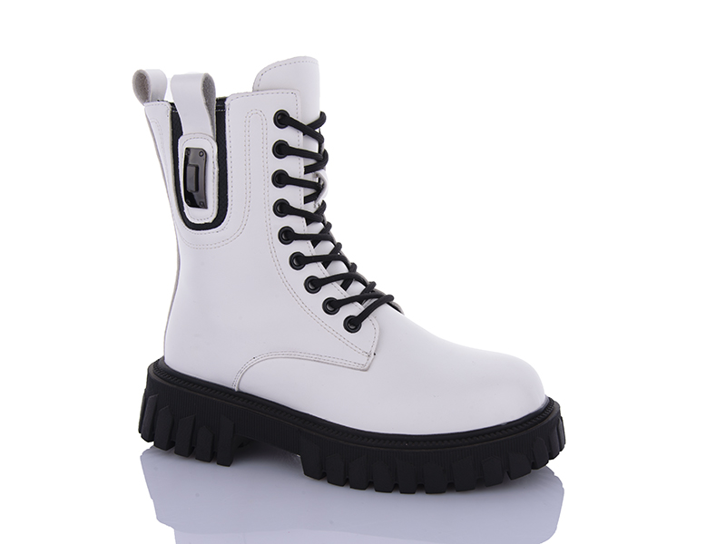 Ботинки QQ Shoes (36-41) 5223 white (зима)