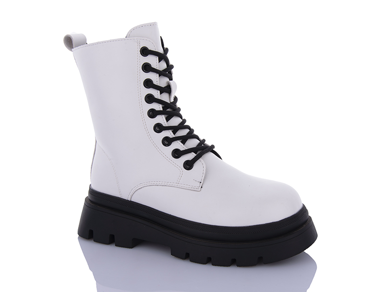 Ботинки QQ Shoes (36-41) 5230 white (зима)