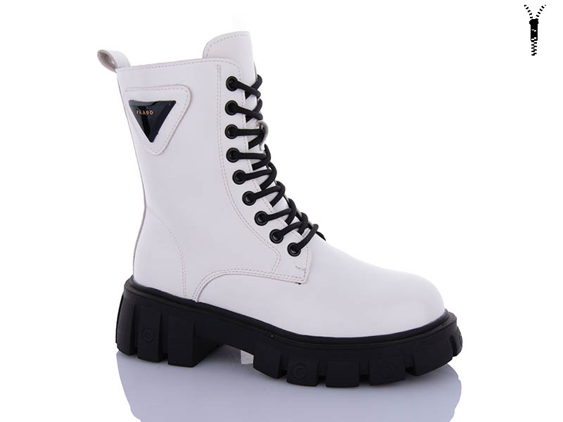 Ботинки QQ Shoes (36-41) 5233 white (зима)