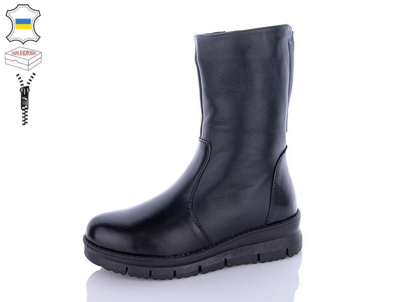 Ботинки QQ Shoes (37-42) 916 чорний (зима)