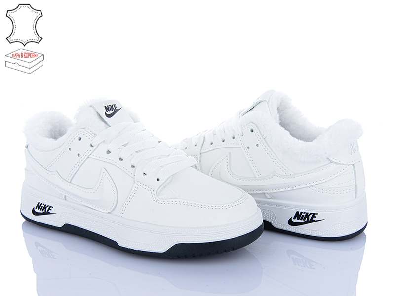 Кроссовки Ailaifa (36-41) CN061 white (зима)