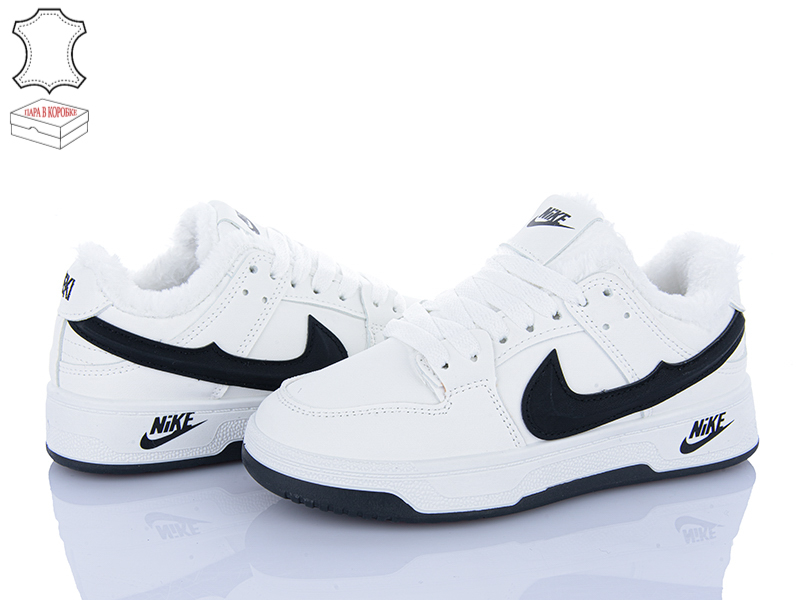 Кроссовки Ailaifa (36-41) CN061 white-black (зима)