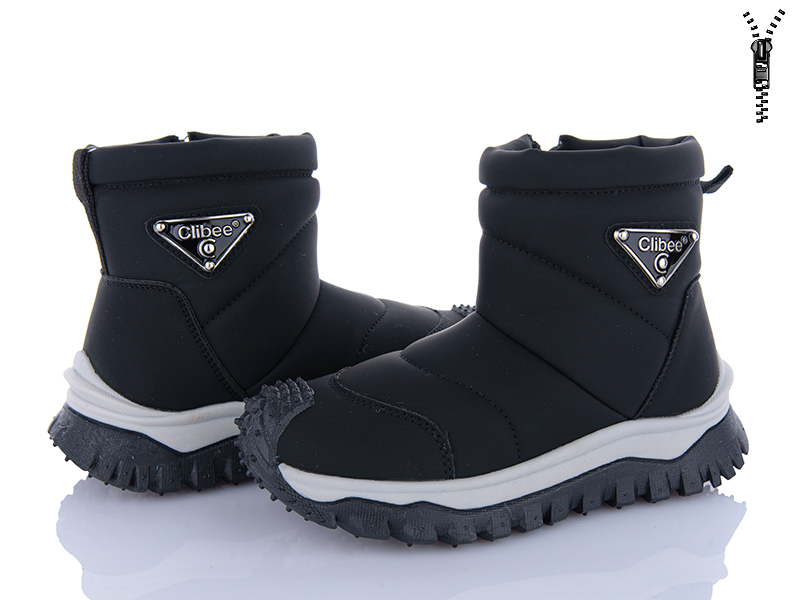 Ботинки Цветик (27-32) HB549 black (зима)