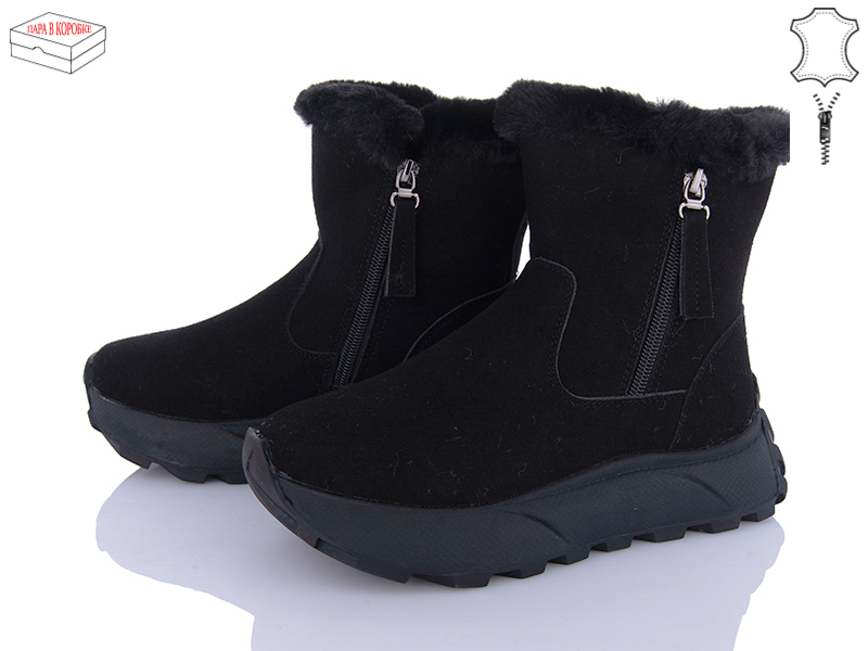 Ботинки Ailaifa (36-41) MD10 all black (зима)