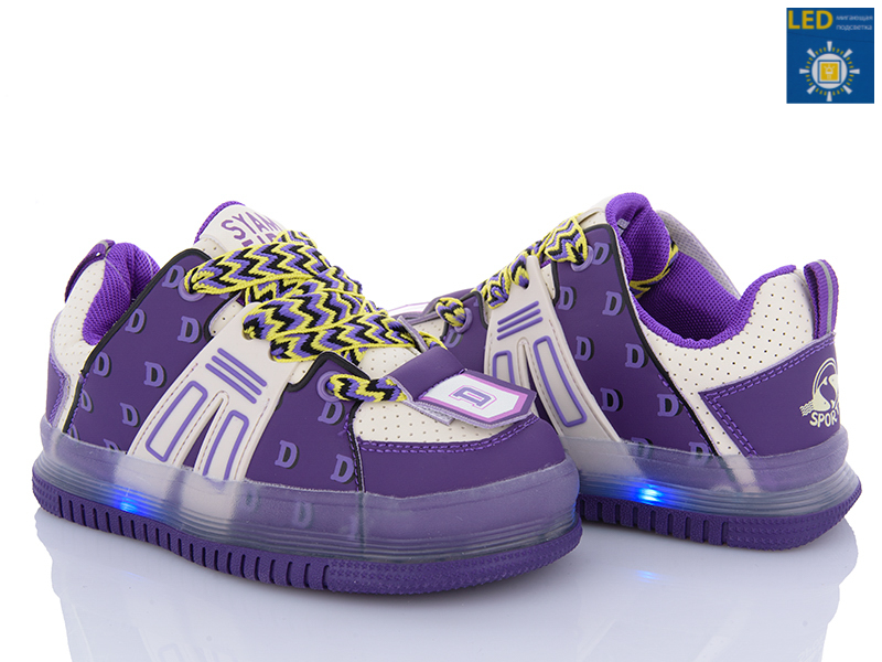 Кроссовки Xifa kids (27-32) 0704X LED (деми)