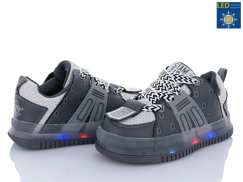 Кроссовки Xifa kids (27-32) 0704Y LED (деми)