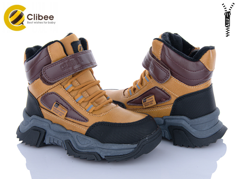 Ботинки Цветик (26-31) HB398 camel-brown (зима)