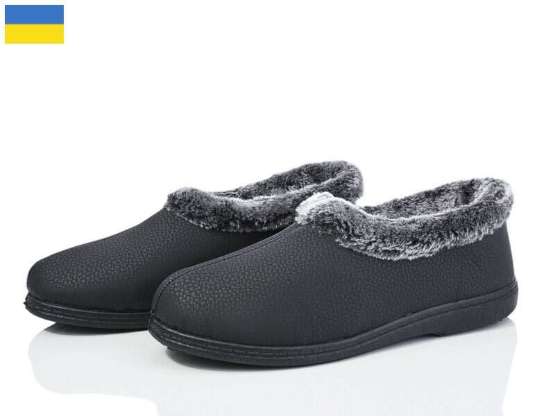 Тапочки DeMur (37-41) 039 kz чорний (зима)