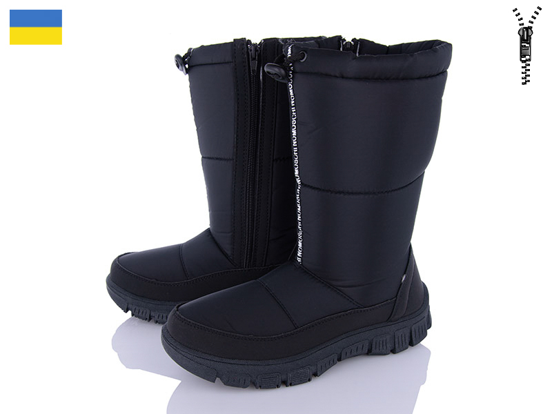 Дутики DeMur (38-42) GZW304 чорний (зима)