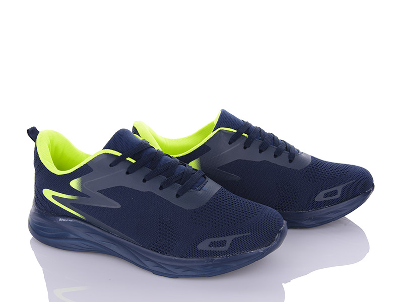 Кроссовки Wei Wei (41-46) 2535-7 d.blue-green (лето)