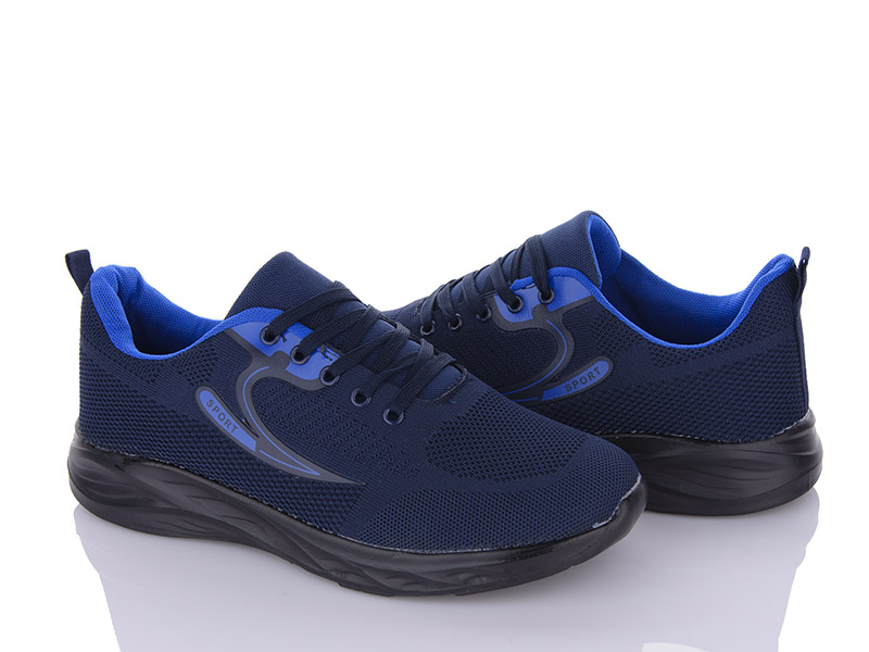 Кроссовки Wei Wei (41-46) 2559-19 d.blue-r.blue (лето)
