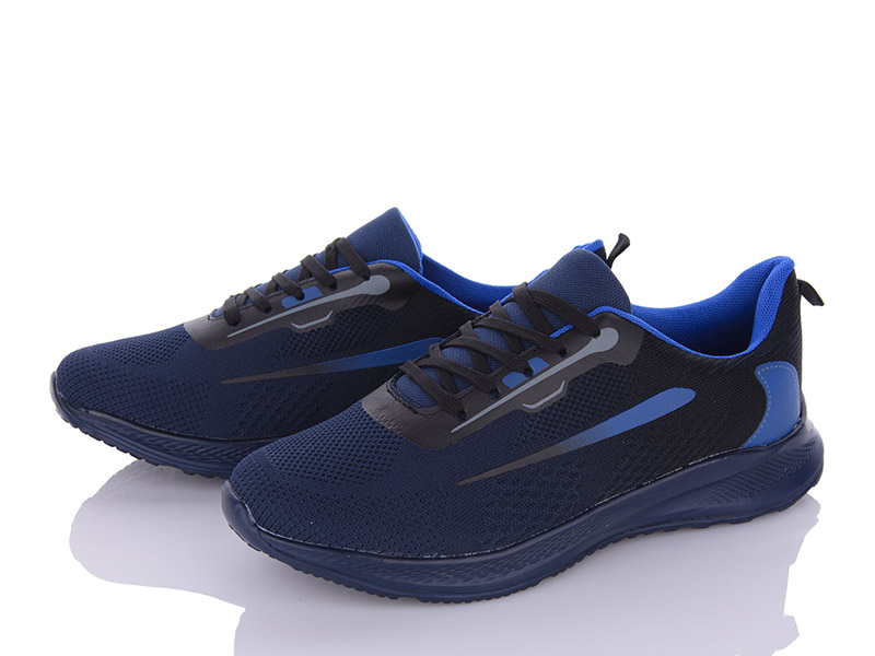 Кроссовки Wei Wei (41-46) 2580-12 d.blue-back (лето)