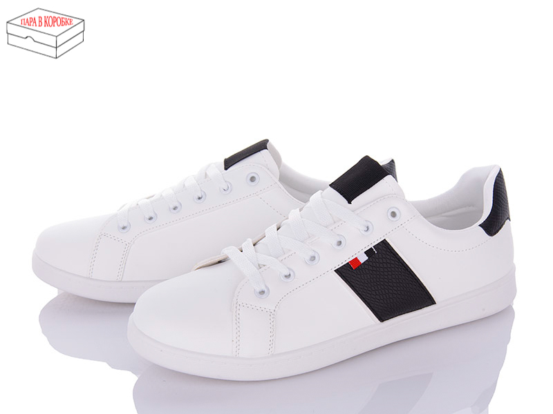 Кеды Wei Wei (41-45) YY6219 white-black (деми)
