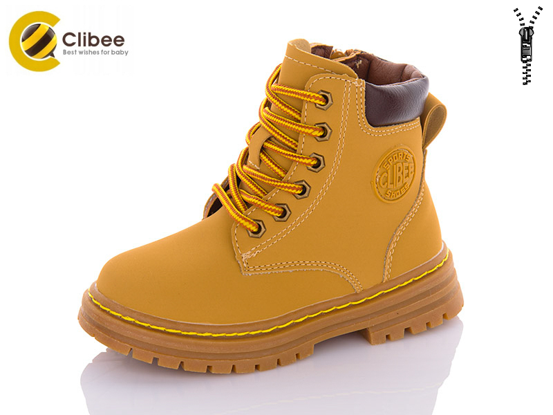 Ботинки Clibee-Apawwa (26-31) KB203 camel-brown (деми)