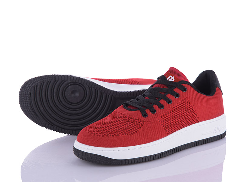 Кроссовки BULL (40-45) R015-4 red-black (лето)