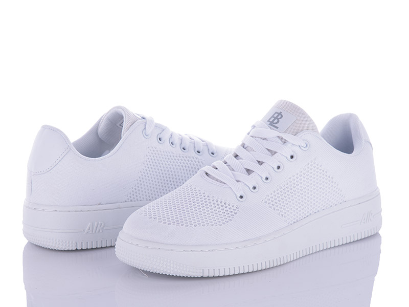 Кроссовки BULL (40-45) R015-8 all-white (лето)