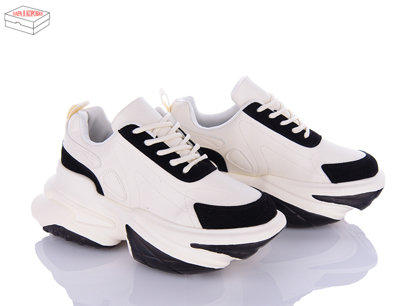 Кроссовки Ailaifa (36-41) 8202 beige-black (деми)