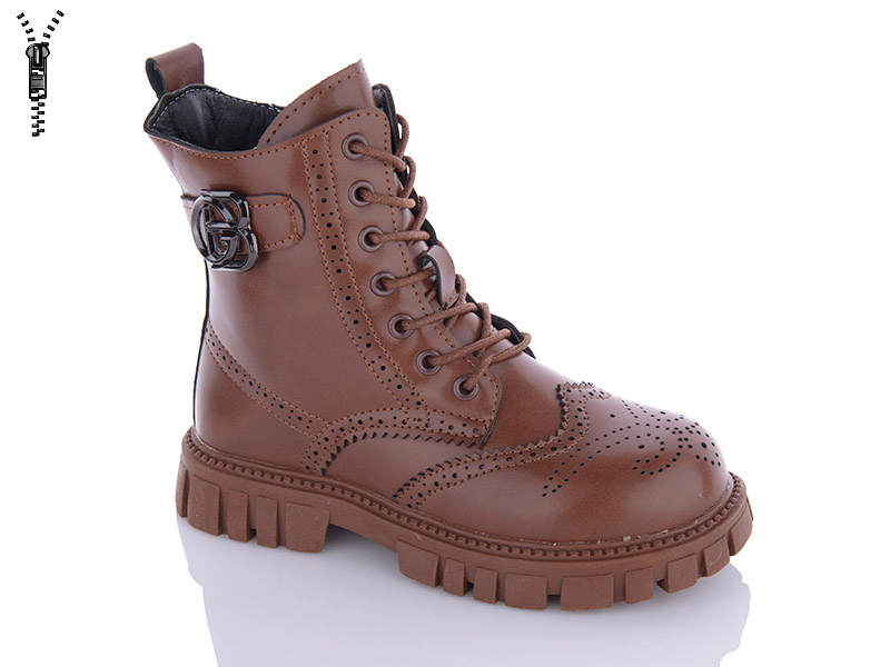 Ботинки Леопард (32-37) M27-27 brown (деми)