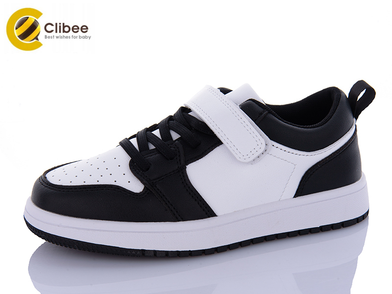 Кроссовки Clibee-Apawwa (32-37) TC822 white-black (деми)