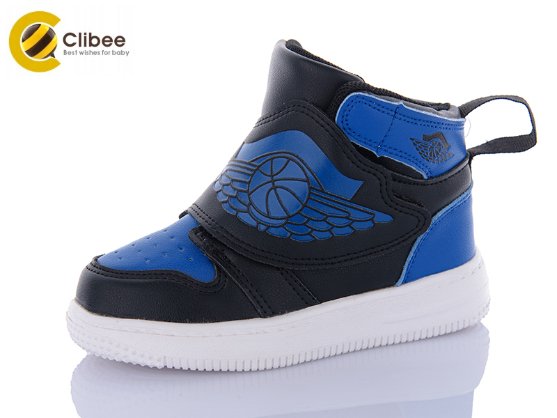 Кроссовки Clibee-Apawwa (25-30) KJ06 black-blue (деми)