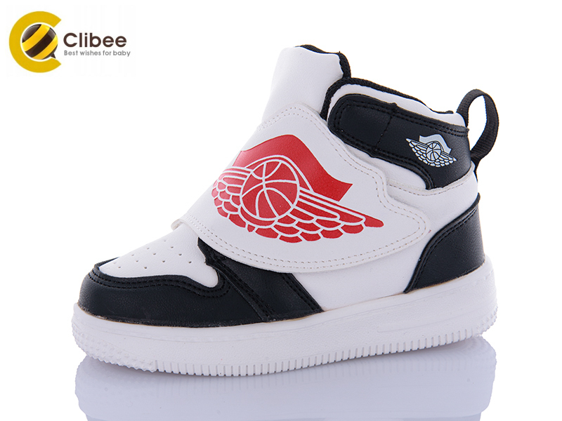 Кроссовки Clibee-Apawwa (25-30) KJ06 black-white (деми)