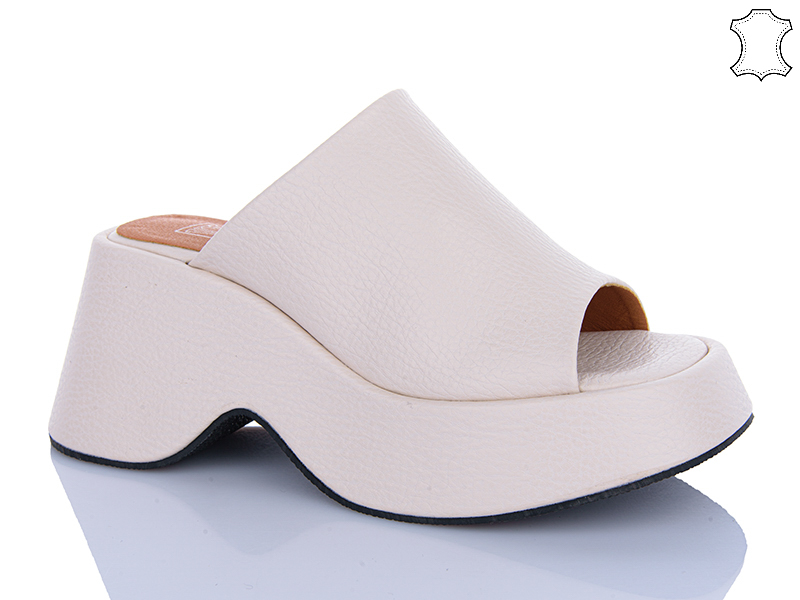 Шлепанцы Vika (36-40) DH2888-1 beige (лето)