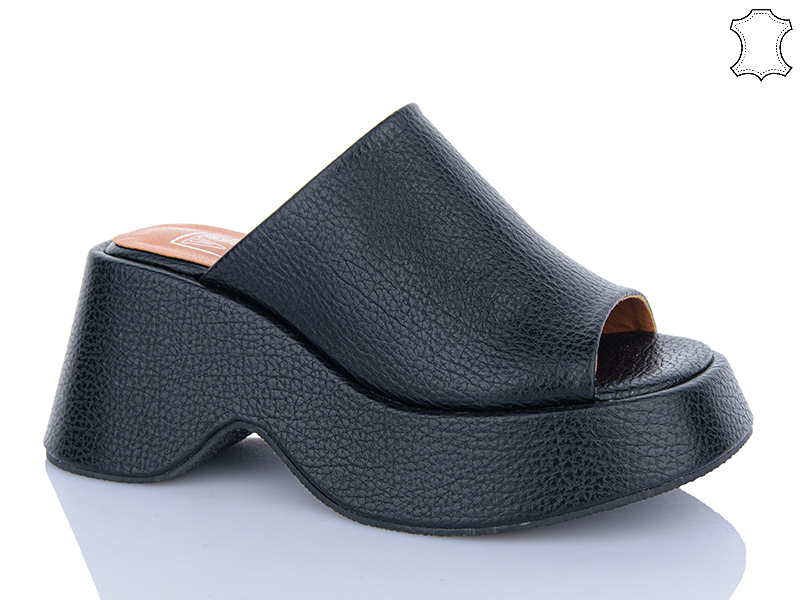Шлепанцы Vika (36-40) DH2888-1 black (лето)