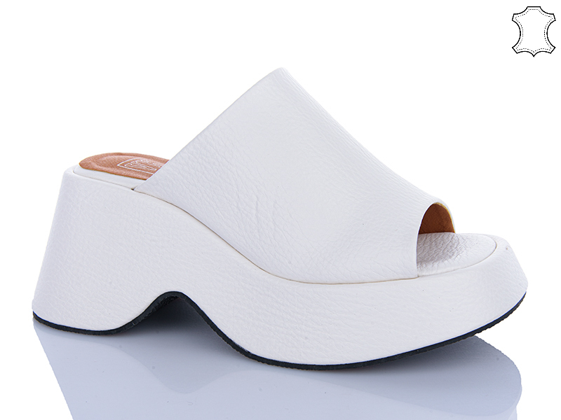 Шлепанцы Vika (36-40) DH2888-1 white (лето)