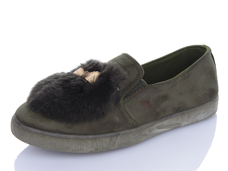 Слипоны Чоловіче Взуття+ (36-41) 4177-3 army (деми)