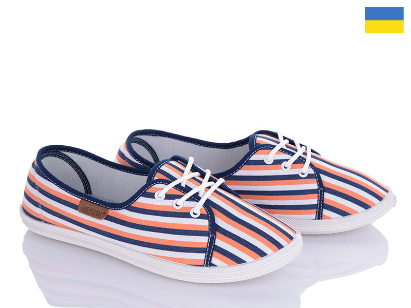 Кеды DeMur (36-40) 511 orange (деми)
