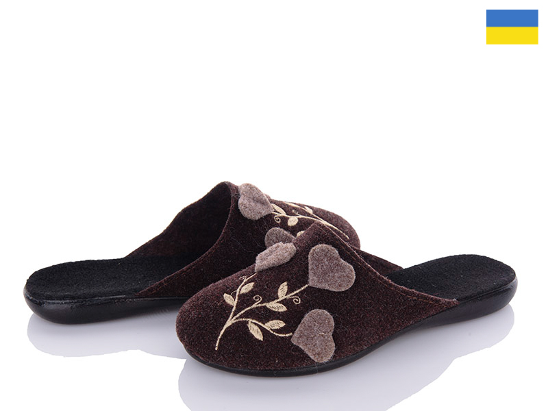 Тапочки Inblu (36-41) N104 коричневий (деми)