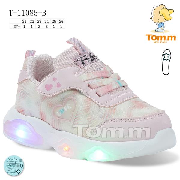 Кроссовки ТОМ.М (21-26) 11085B LED (деми)