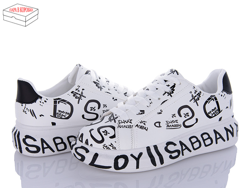 Кроссовки Wei Wei (37-41) SS988 white-black (деми)