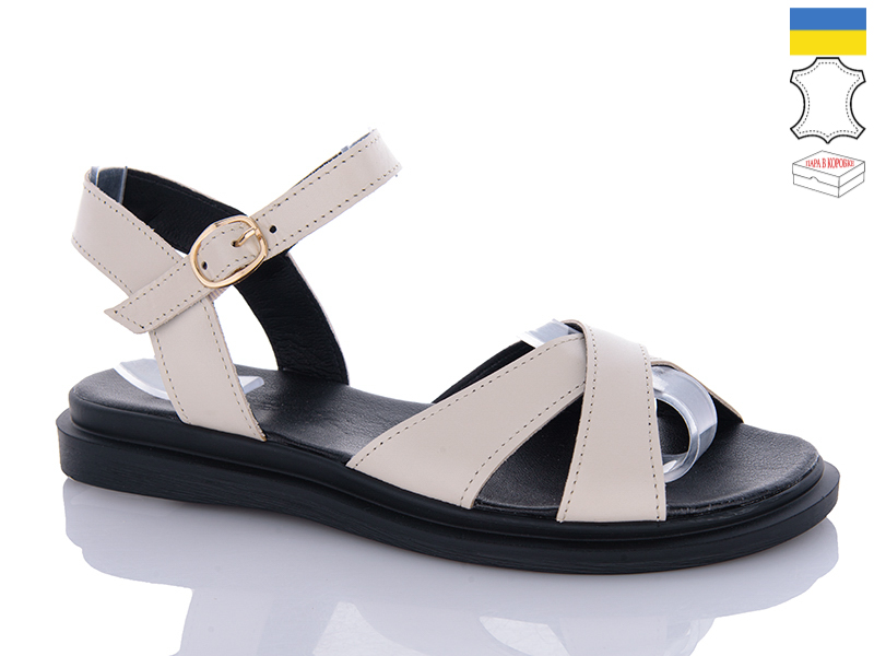 Босоножки Sali (36-40) 510 бежевий (лето)
