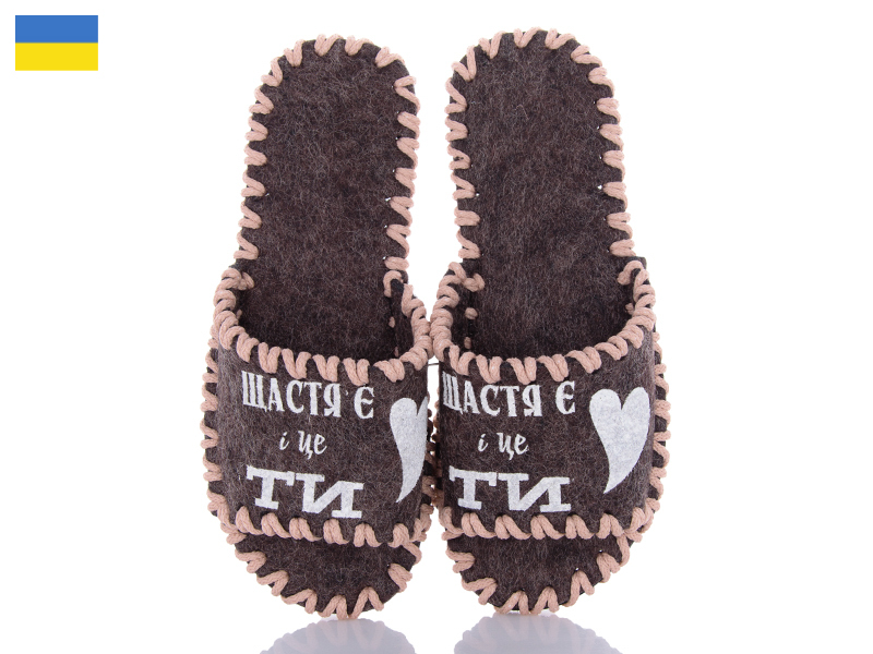 Тапочки Active (36-41) 157W коричневий (деми)