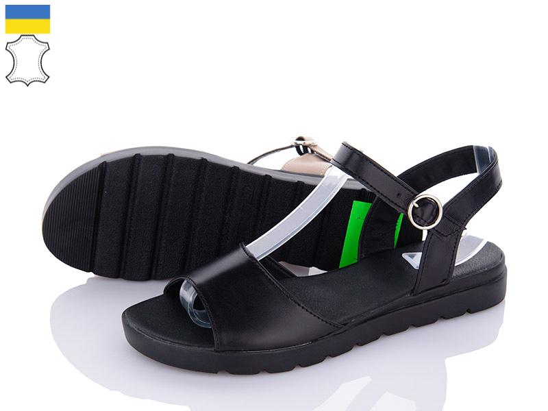 Босоножки Sali (36-40) 508-03 чорний к (лето)