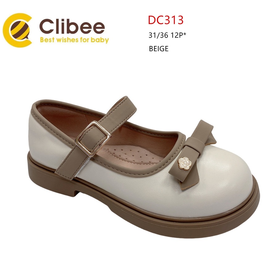Туфли DvaClibee (31-36) Apa-DC313 beige (деми)