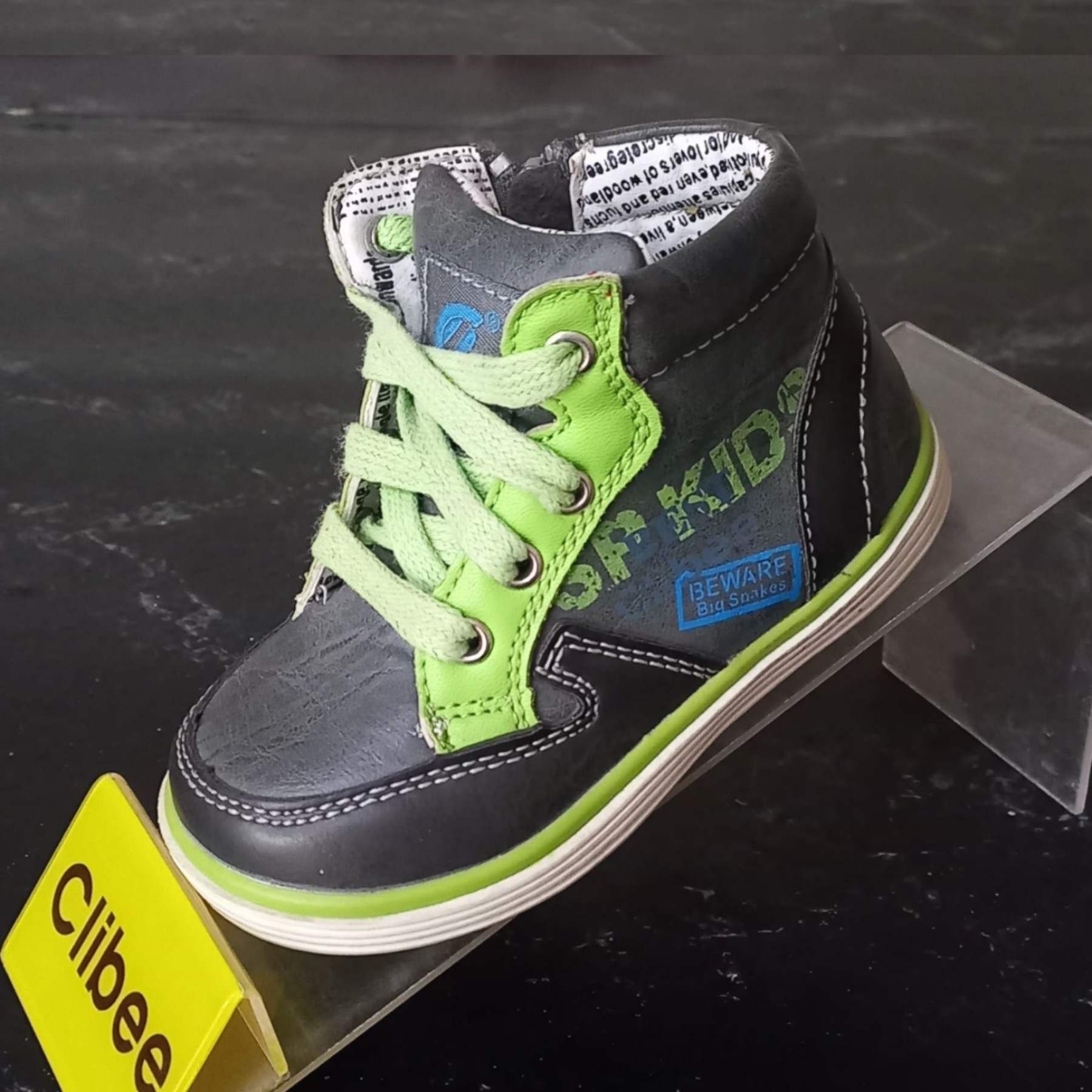 Ботинки DvaClibee (21-26) Apa-F560 black-green (деми)