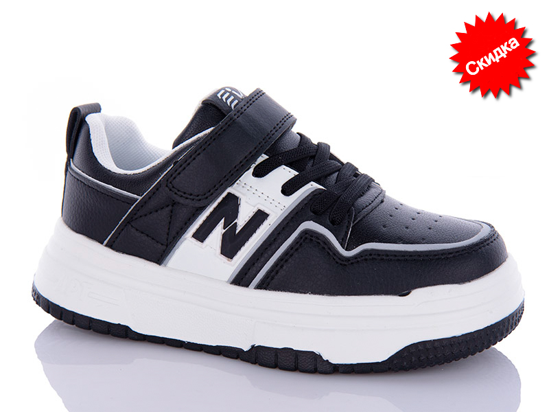 Кроссовки Y.Top (32-37) 3361-6 black-white (деми)