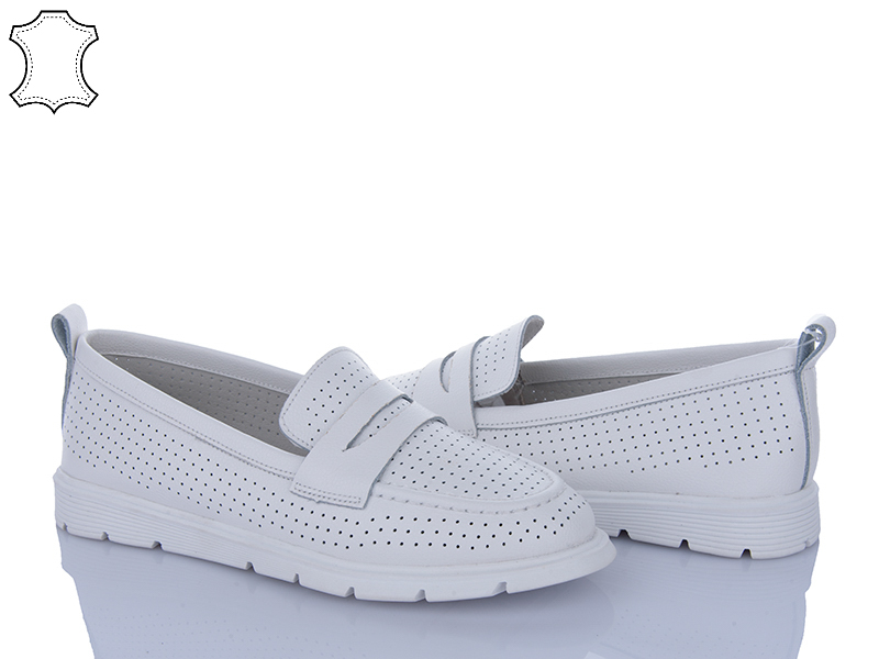 Туфли PL PS (36-41) 064 white (лето)