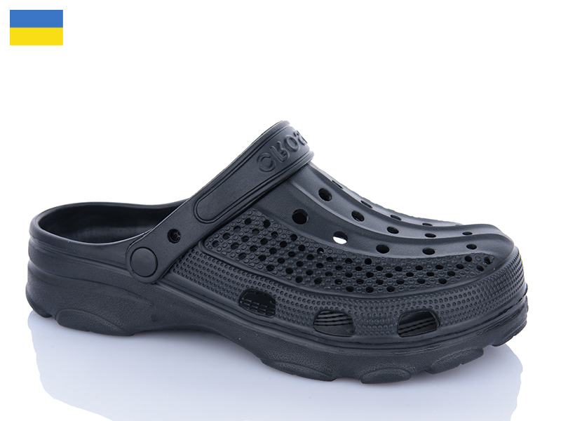 Кроксы Inblu (40-45) SV21 чорний (лето)