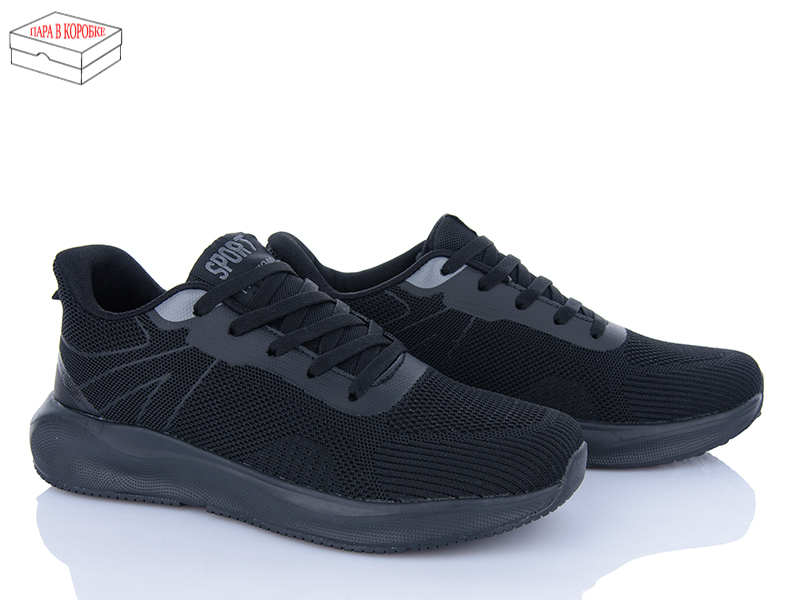 Кроссовки Laguna (40-45) A021 all black (деми)